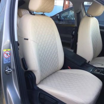 Авточехлы Автопилот бежевый Ромб